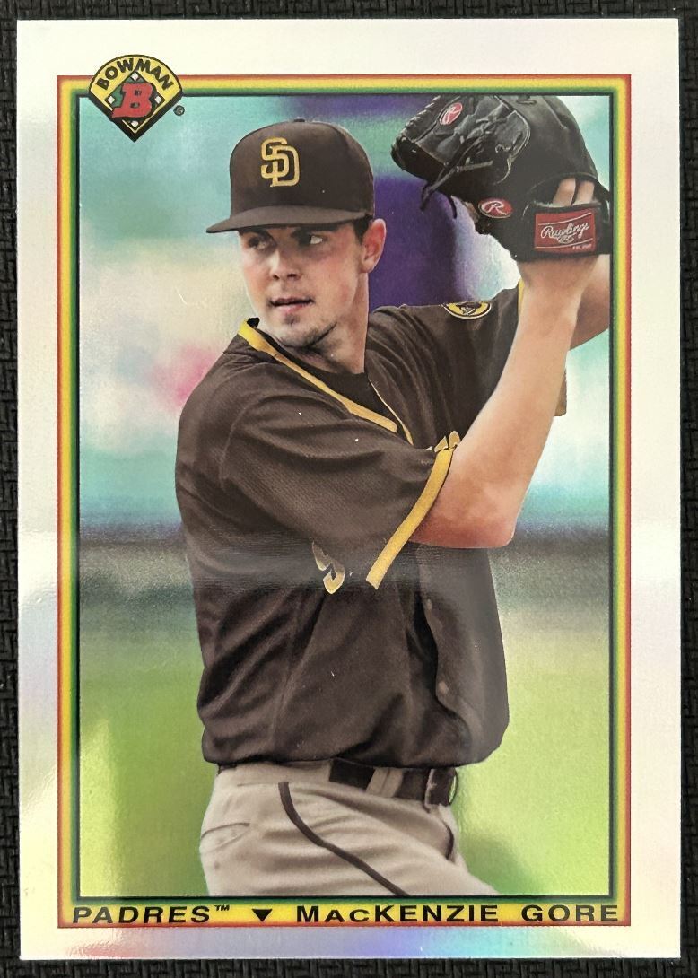 2020 Bowman 1990 MacKenzie Gore San Diego Padres #90B-MG