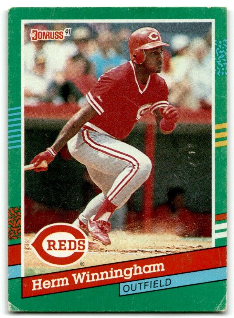 1991 Donruss Herm Winningham Cincinnati Reds #695