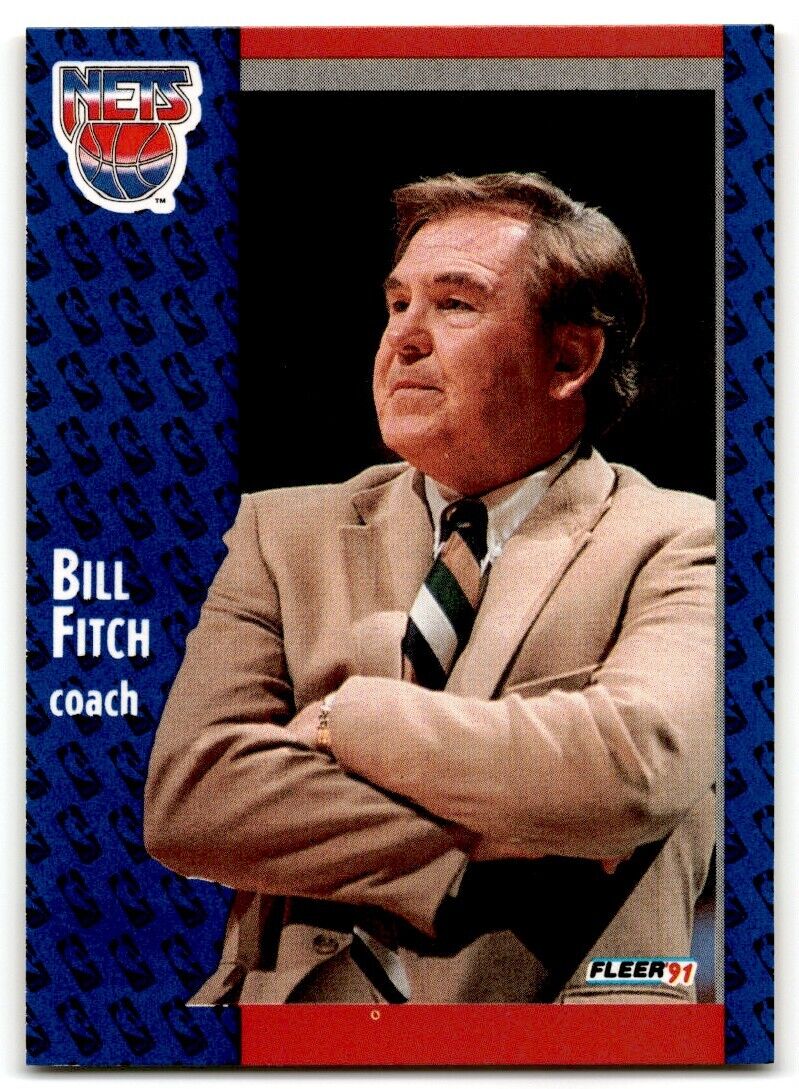 1991-92 Fleer Bill Fitch New Jersey Nets #132