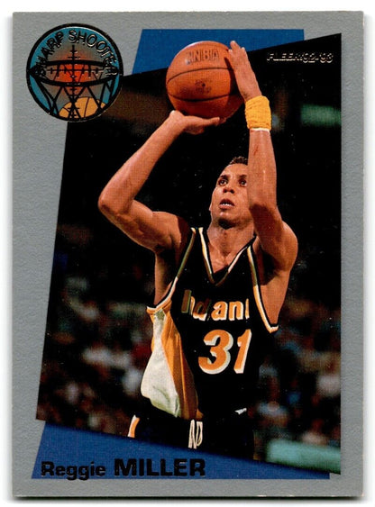 1992-93 Fleer Sharpshooters Reggie Miller Indiana Pacers #1