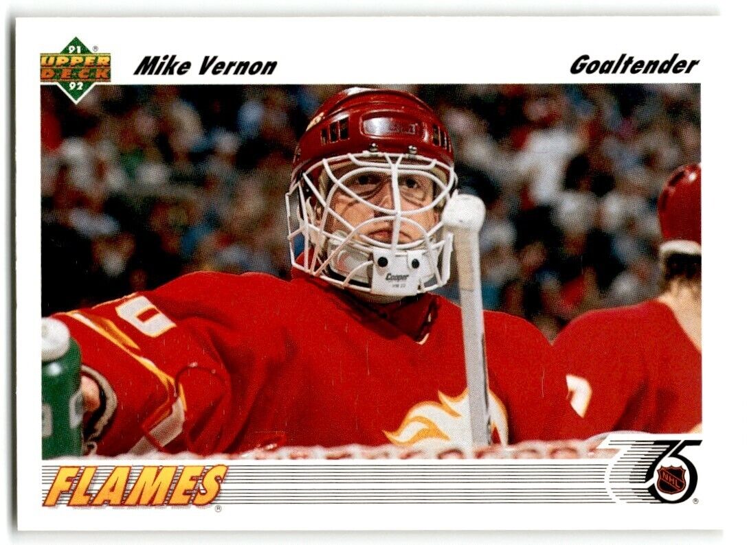 1991-92 Upper Deck Mike Vernon Calgary Flames #163