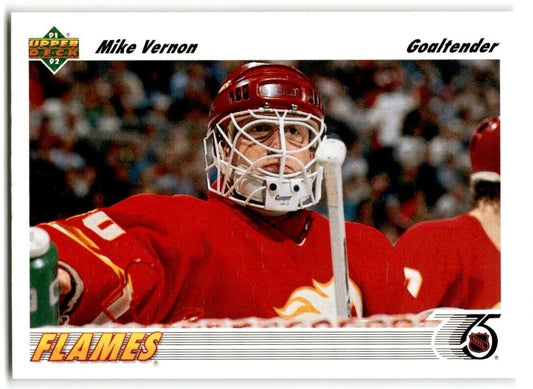 1991-92 Upper Deck Mike Vernon Calgary Flames #163