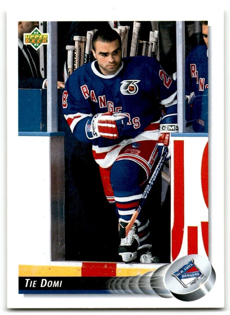 1992-93 Upper Deck Tie Domi New York Rangers #99B