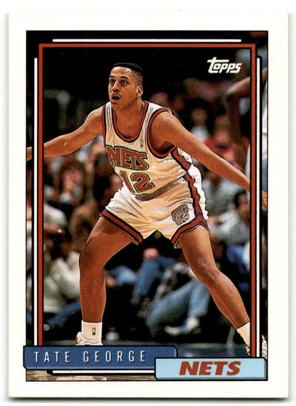 1992-93 Topps Tate George New Jersey Nets #314