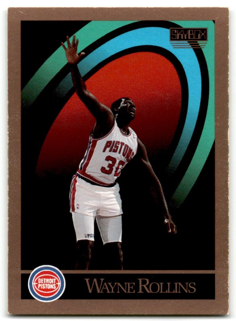 1990-91 SkyBox Wayne Rollins Detroit Pistons #383