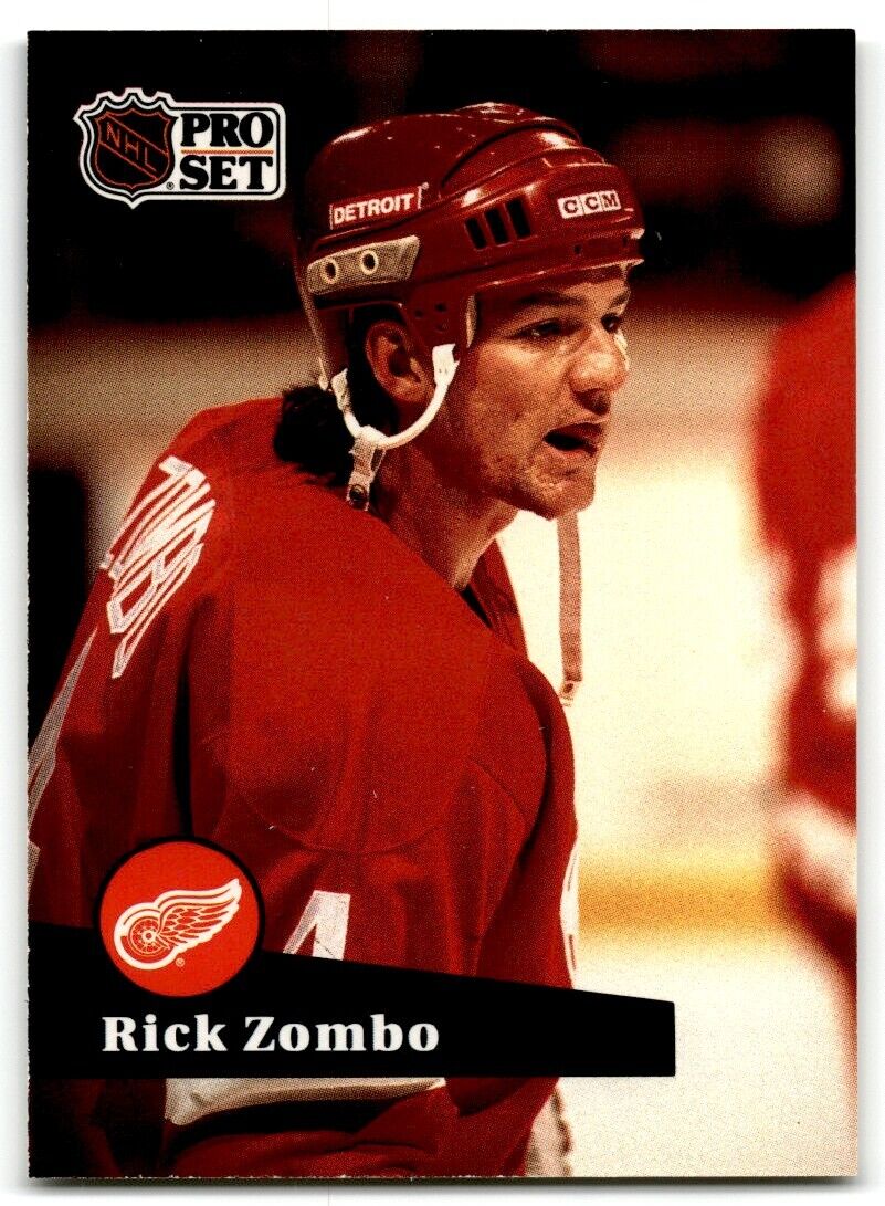 1991-92 Pro Set Rick Zombo Detroit Red Wings #64