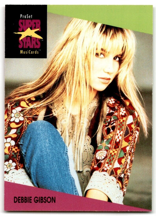 1991-92 ProSet Super Stars MusiCard Debbie Gibson #44