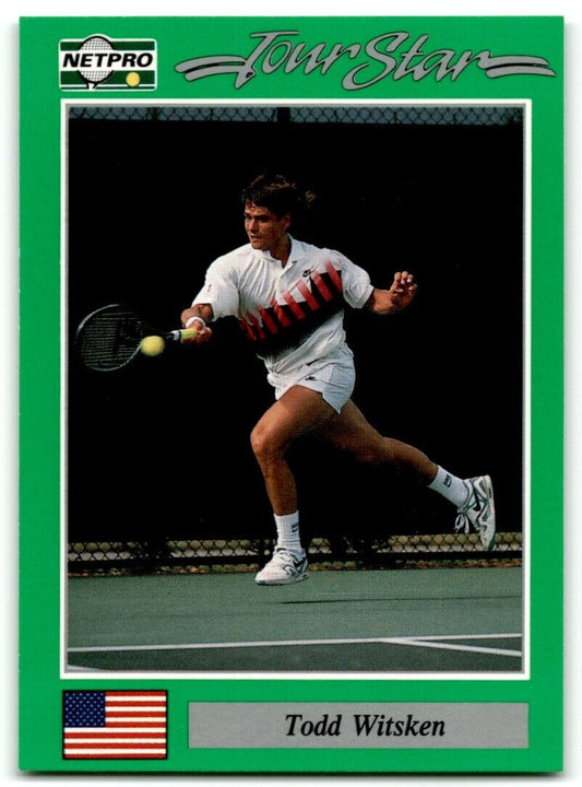 1991 Protennis player Cards Netpro Tour Star Todd Witsken #18