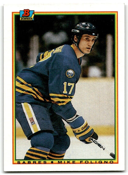 1990-91 Bowman Mike Foligno Buffalo Sabres #247