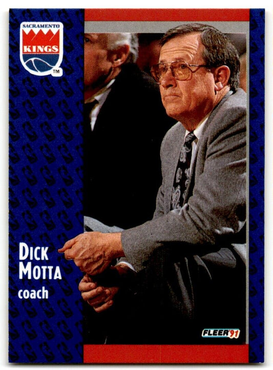 1991-92 Fleer Dick Motta Sacramento Kings #178