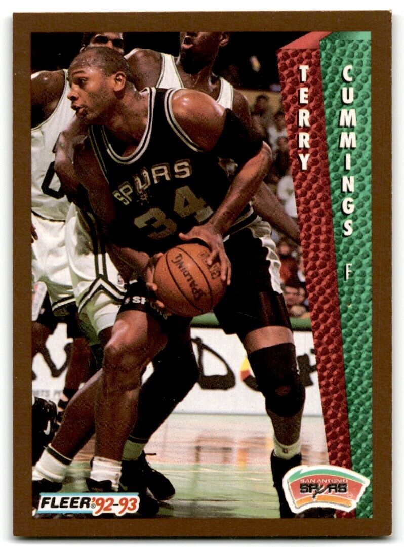 1992-93 Fleer Terry Cummings San Antonio Spurs #203