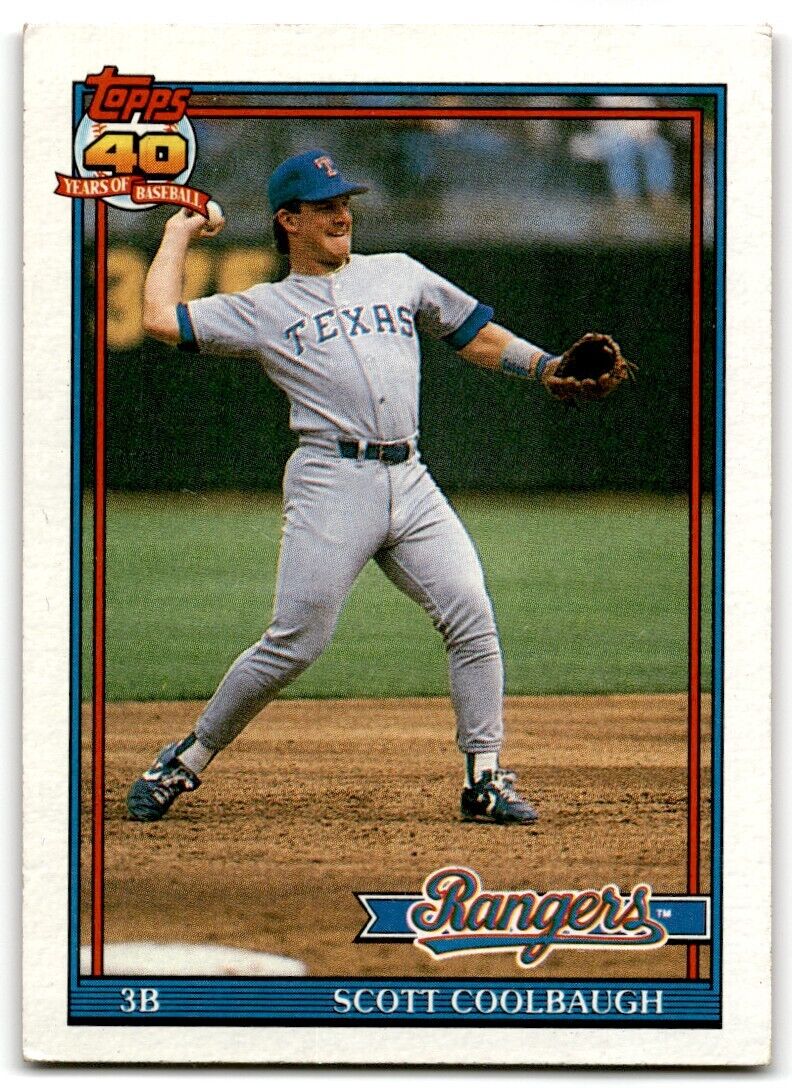 1991 Topps Scott Coolbaugh Texas Rangers #277