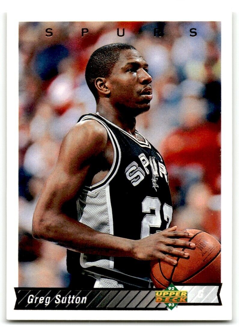 1992-93 Upper Deck Greg Sutton San Antonio Spurs #280