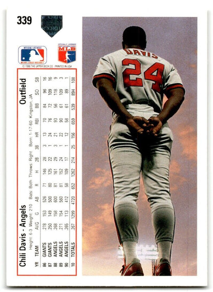 1991 Upper Deck Chili Davis California Angels #339