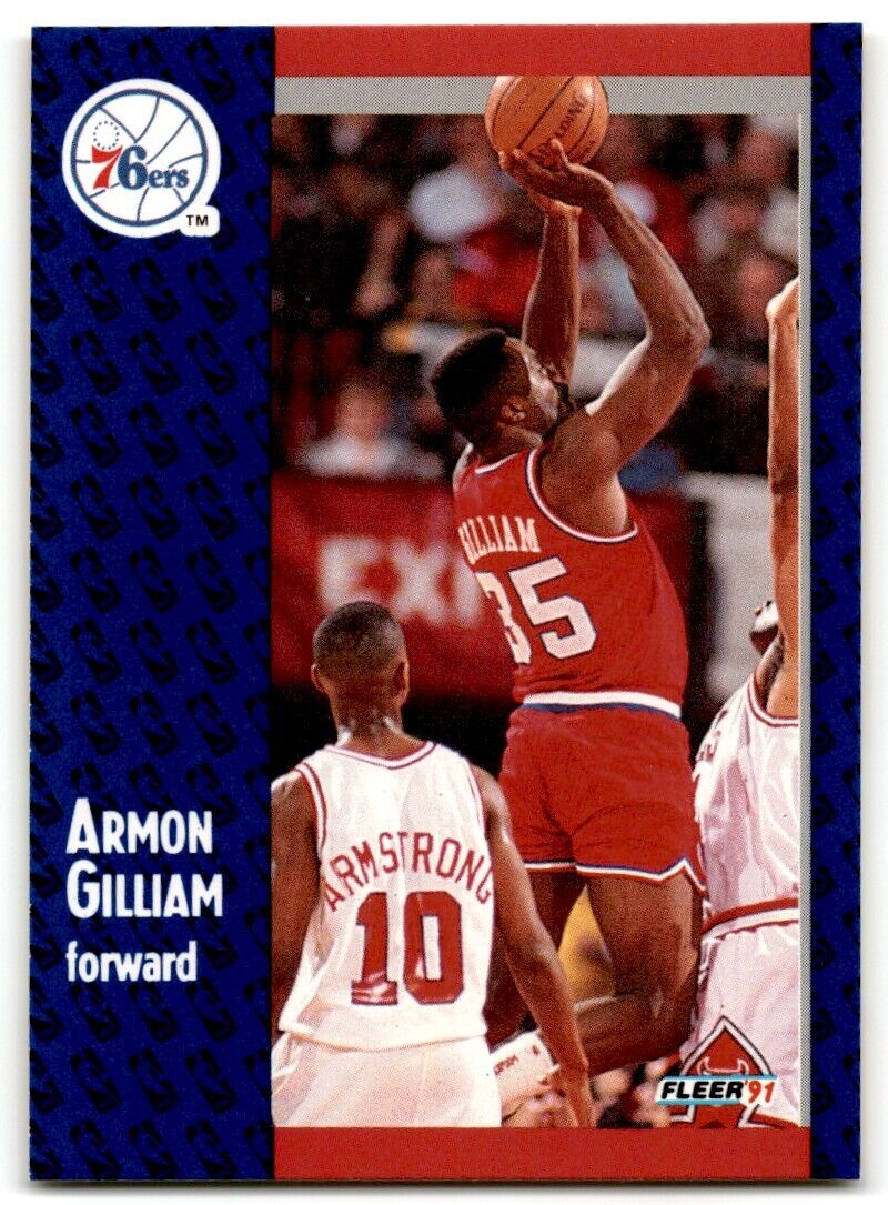 1991-92 Fleer Armon Gilliam Philadelphia 76ers #153