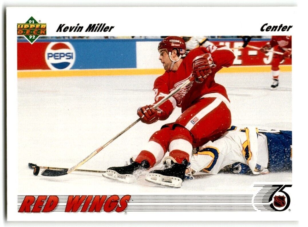 1991-92 Upper Deck Kevin Miller Detroit Red Wings #142