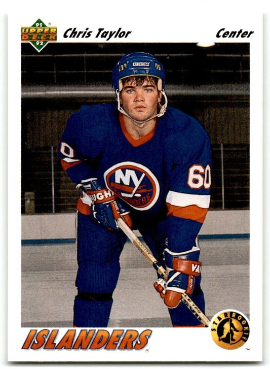 1991-92 Upper Deck Chris Taylor Rookie New York Islanders #454