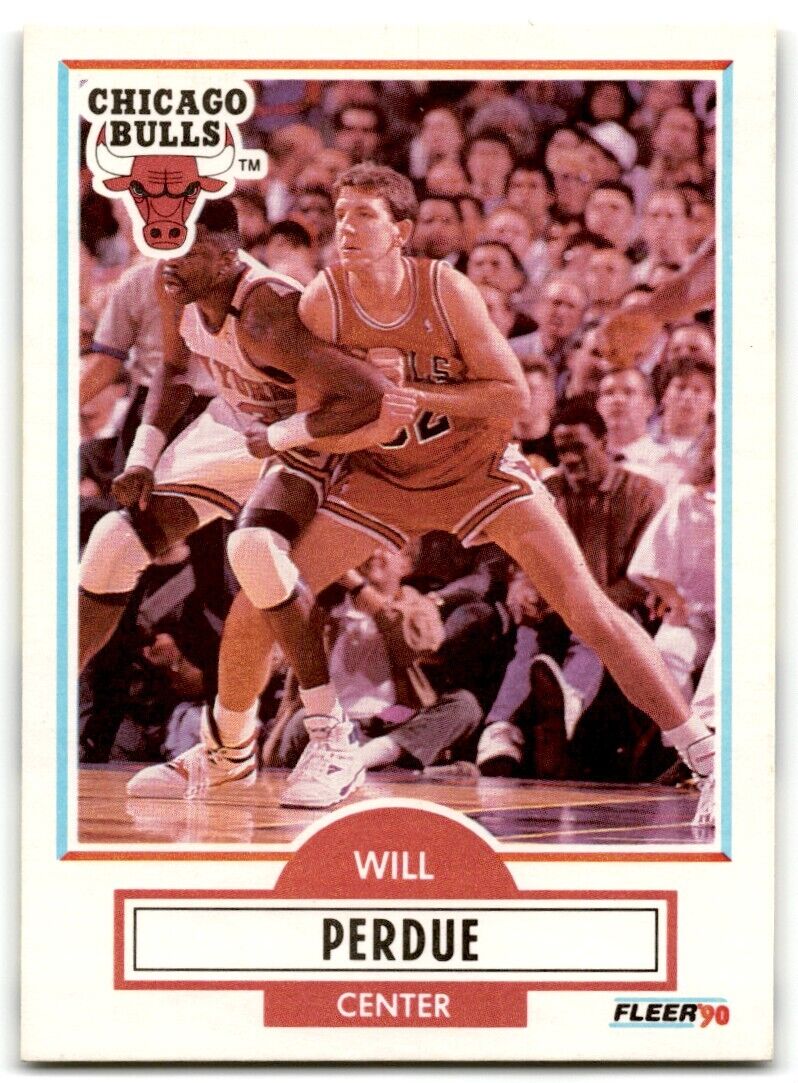 1990-91 Fleer Will Perdue Chicago Bulls #29