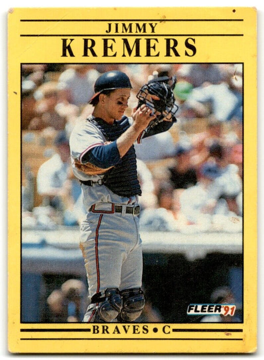 1991 Fleer Jimmy Kremers Atlanta Braves #694