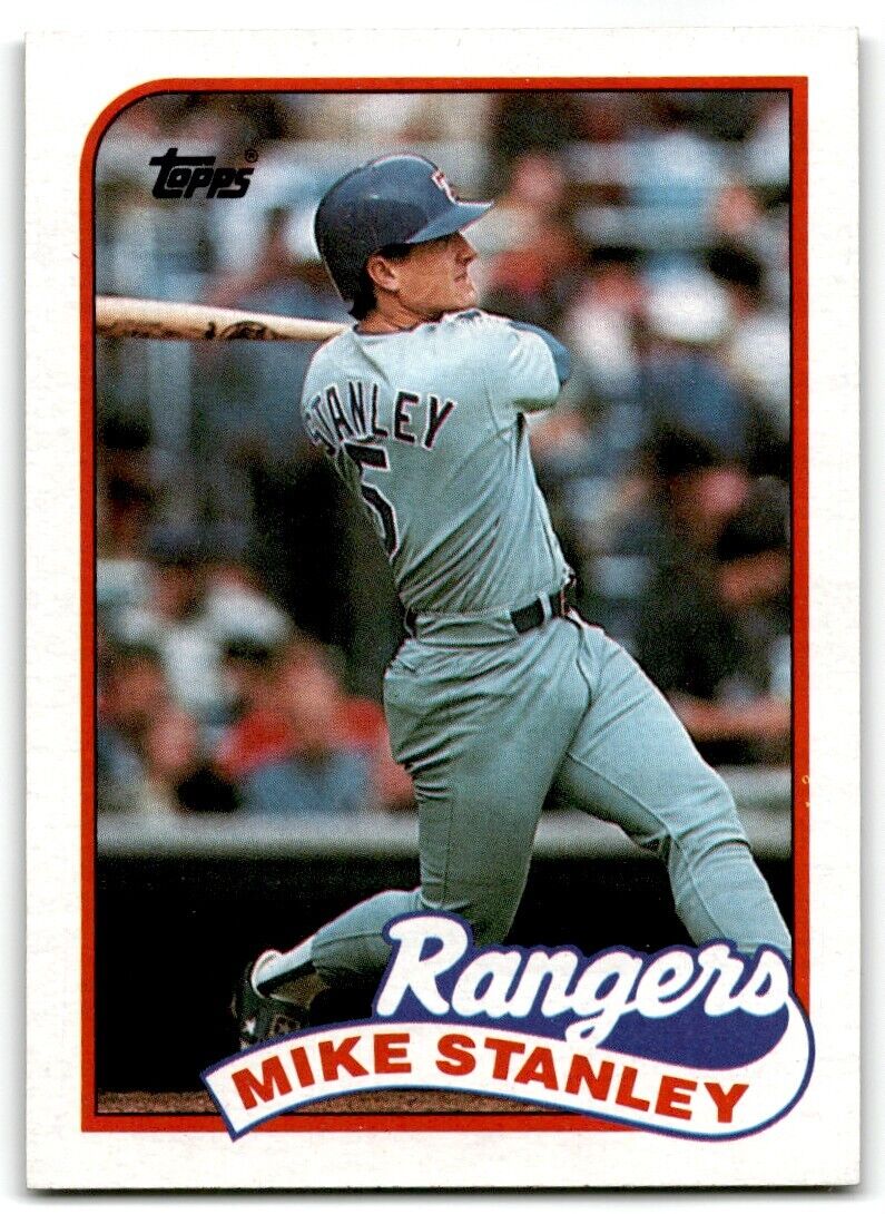 1989 Topps Mike Stanley Texas Rangers #587