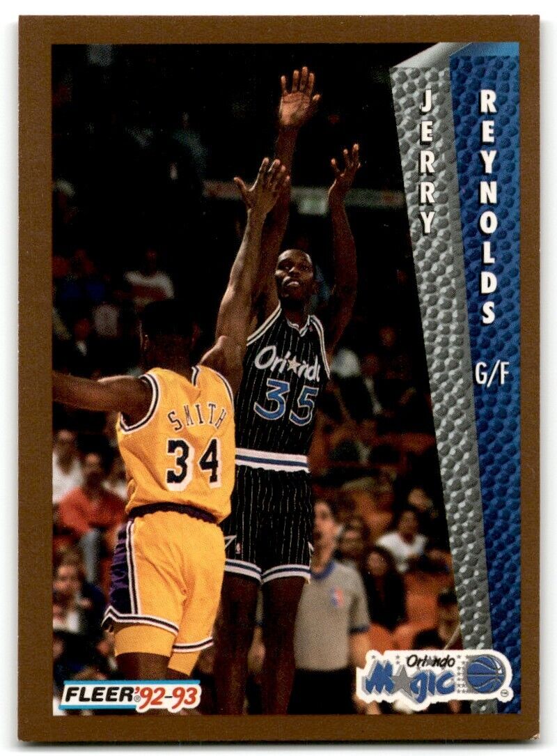 1992-93 Fleer Jerry Reynolds Orlando Magic #402