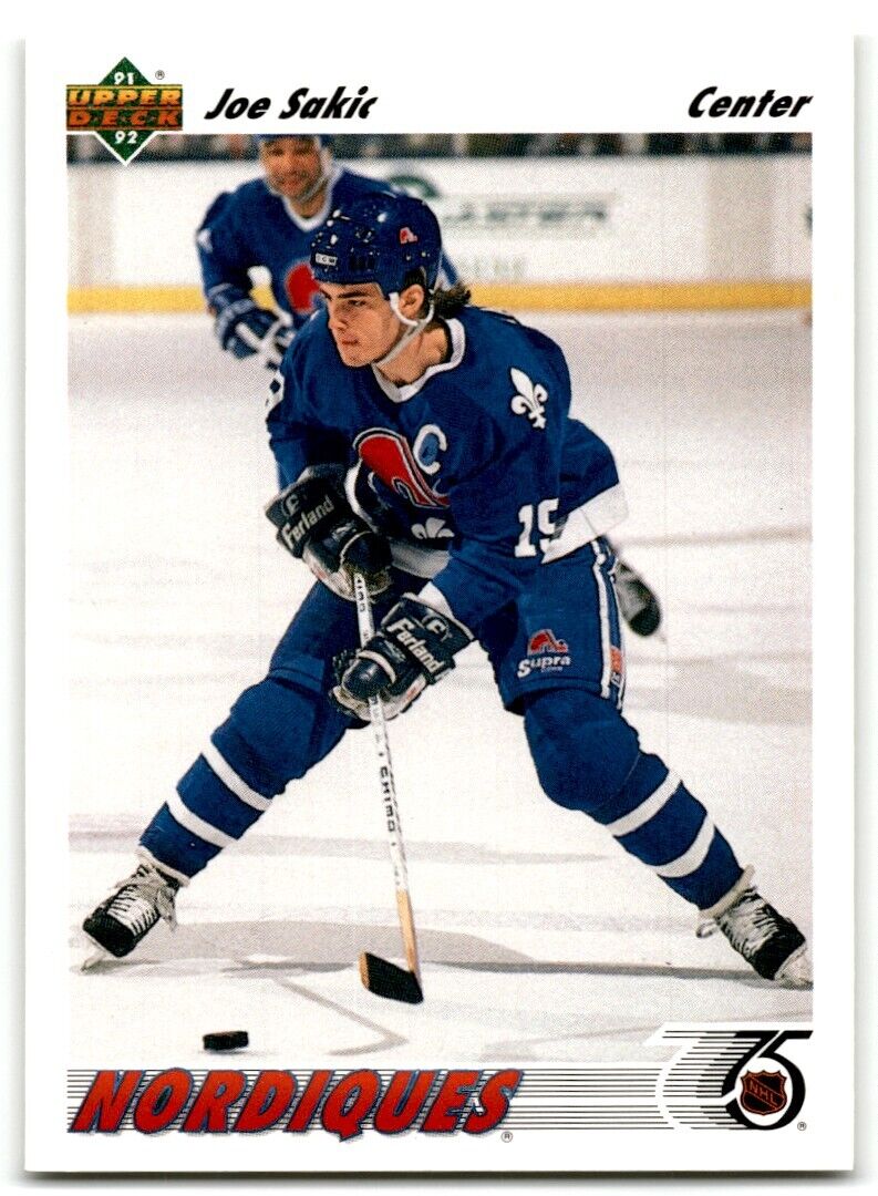 1991-92 Upper Deck Joe Sakic Quebec Nordiques #333