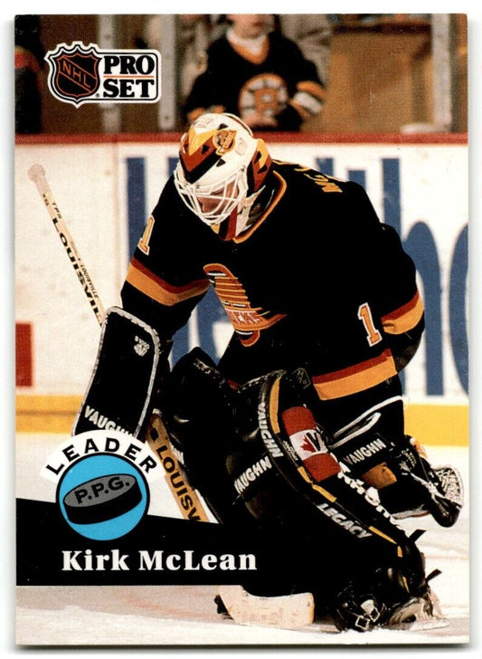 1991-92 Pro Set Kirk McLean Vancouver Canucks #603