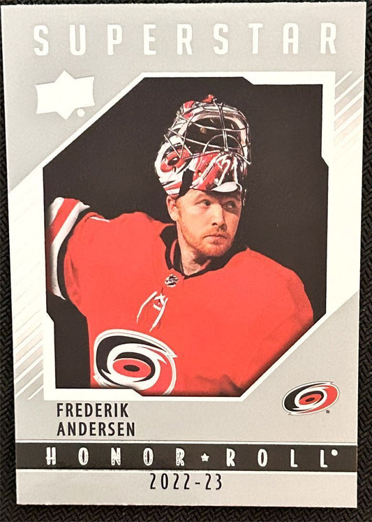 2022-23 Upper Deck Honor Roll Frederik Andersen Carolina Hurricanes #HR-3