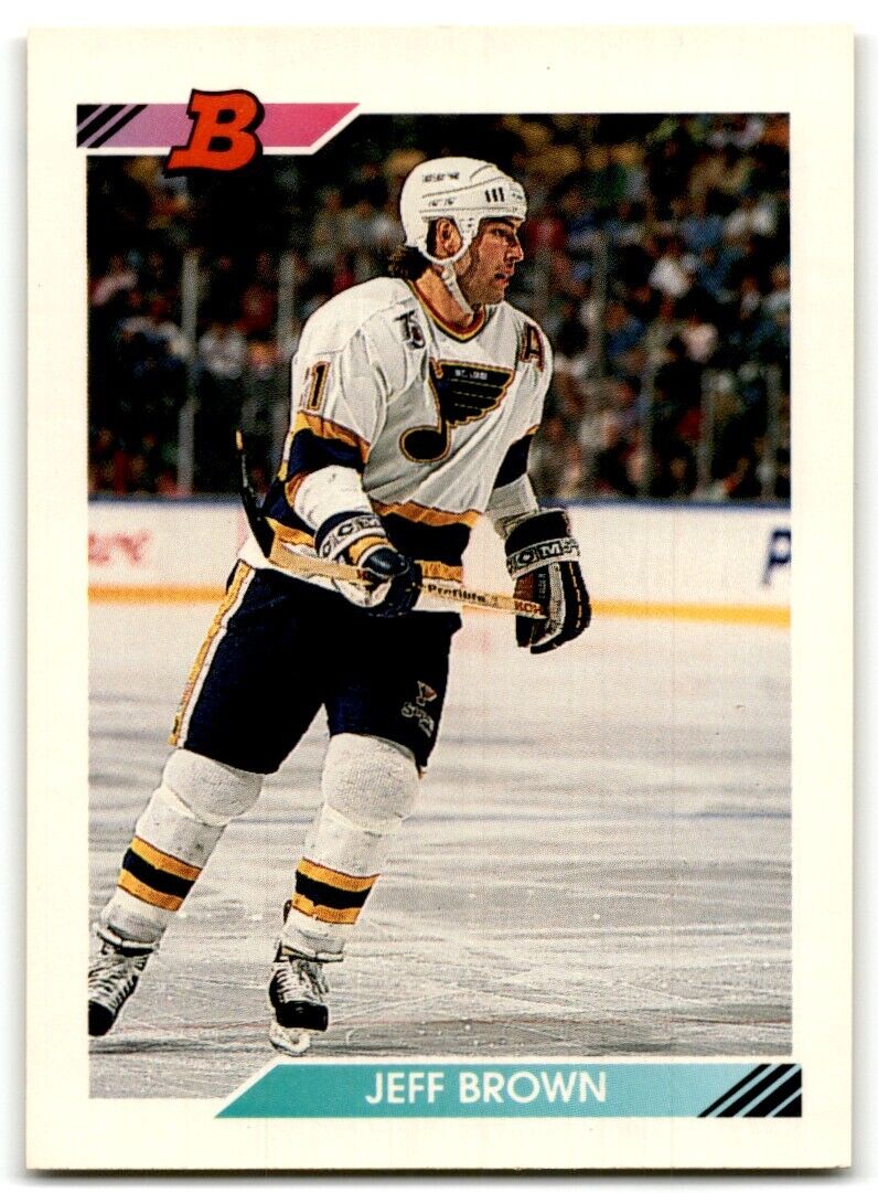 1992-93 Bowman Jeff Brown St. Louis Blues #247