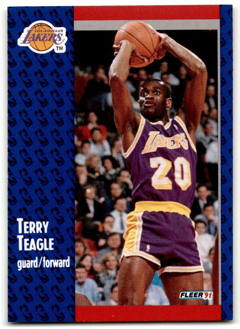 1991-92 Fleer Terry Teagle Los Angeles Lakers #103