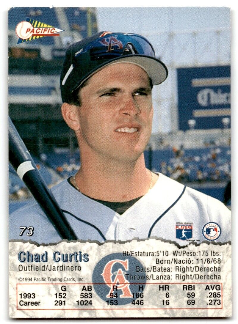 1994 Pacific Crown Collection Chad Curtis California Angels #73