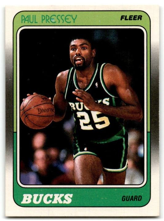 1988-89 Fleer Paul Pressey Milwaukee Bucks #75