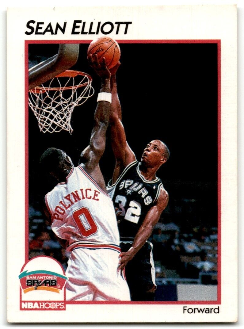 1991-92 Hoops McDonald's Sean Elliott San Antonio Spurs #40