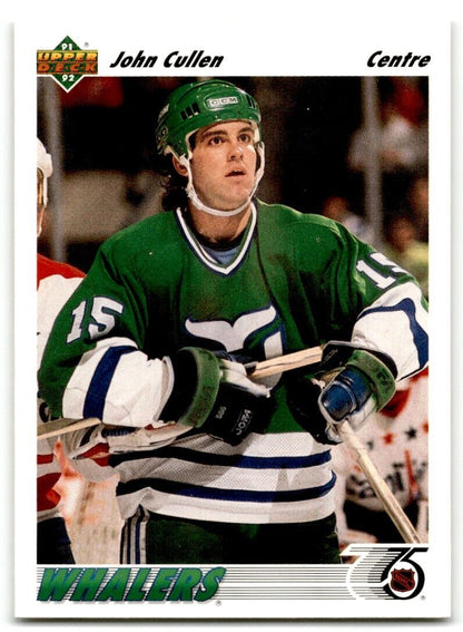 1991-92 Upper Deck French John Cullen Hartford Whalers #235