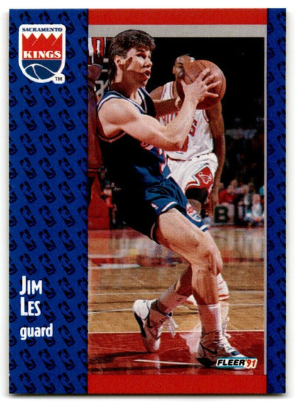 1991-92 Fleer Jim Les Rookie Sacramento Kings #176