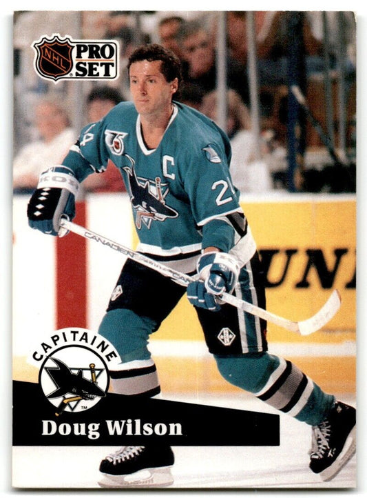 1991-92 Pro Set Doug Wilson San Jose Sharks #584