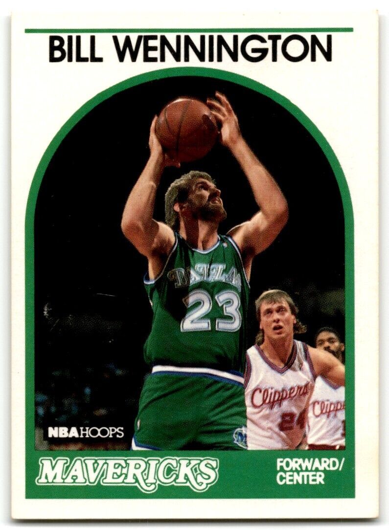 1989-90 Hoops Bill Wennington Rookie Dallas Mavericks #81