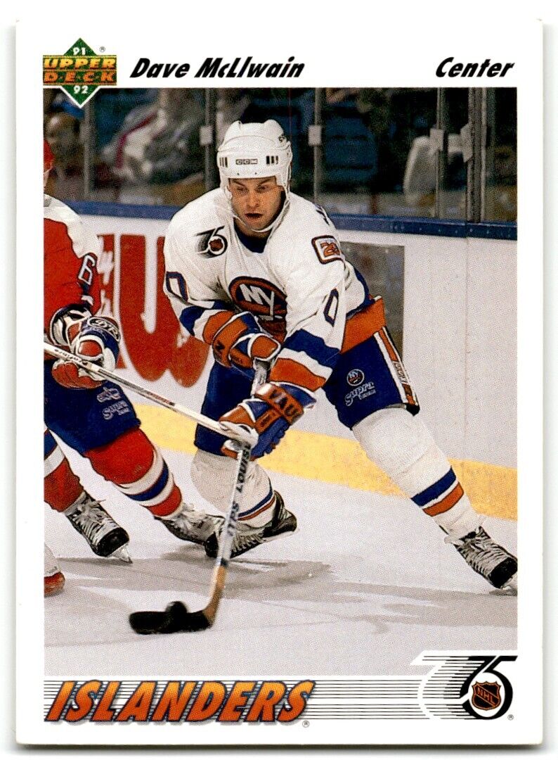 1991-92 Upper Deck Dave McLlwain New York Islanders #527