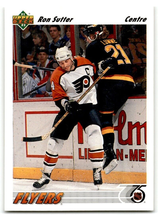 1991-92 Upper Deck French Ron Sutter Philadelphia Flyers #309