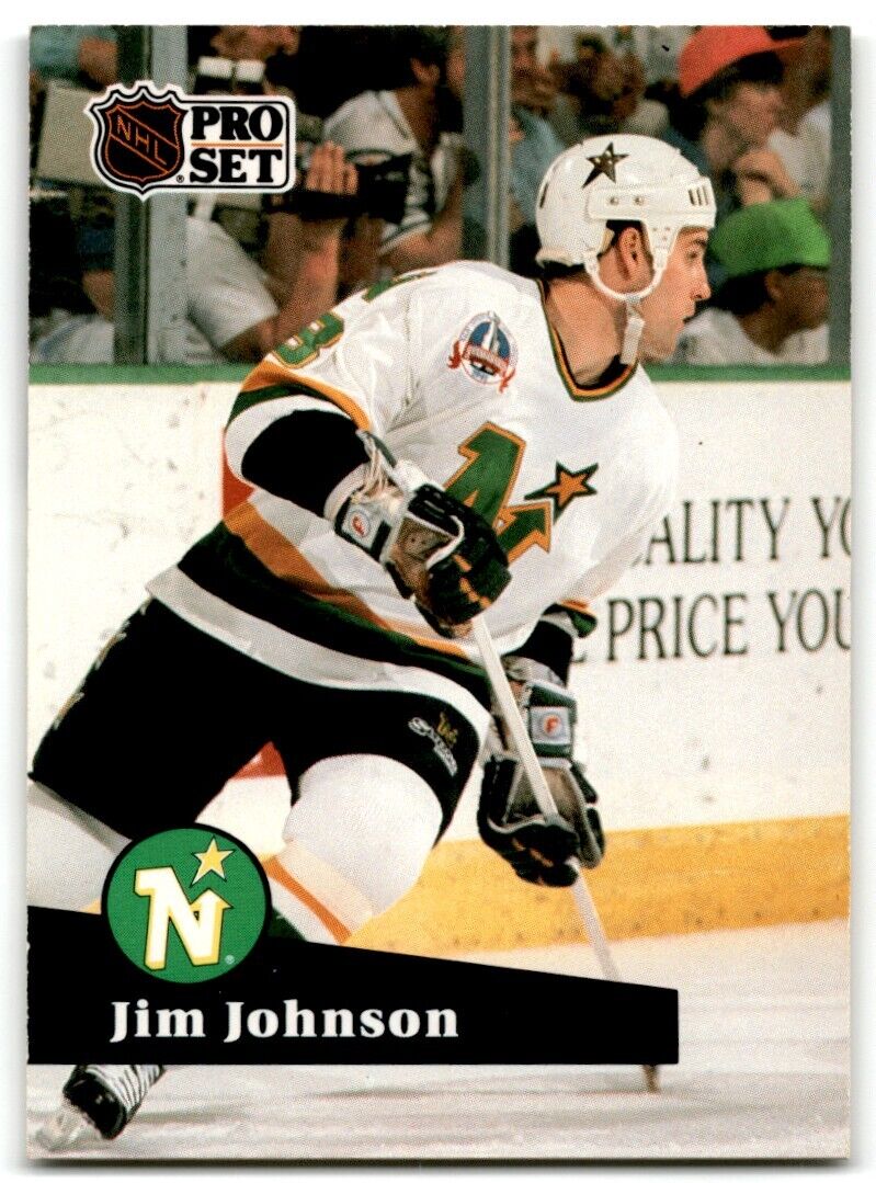 1991-92 Pro Set Jim Johnson Minnesota North Stars #116