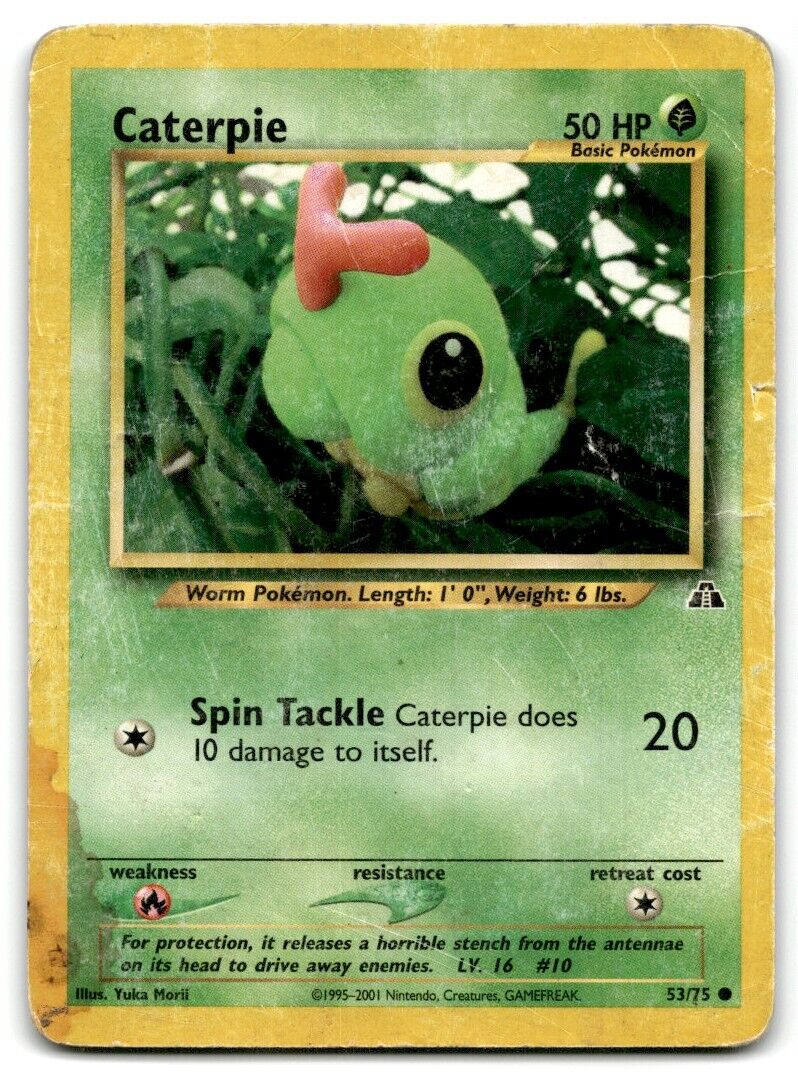 2001 Neo -  Discovery Caterpie Basic/Common #53