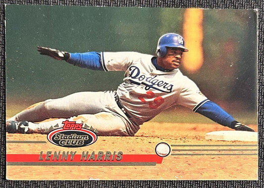 1993 Topps Stadium Club Lenny Harris Los Angeles Dodgers #98