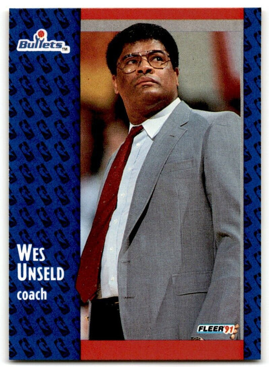 1991-92 Fleer Wes Unseld Washington Bullets #209