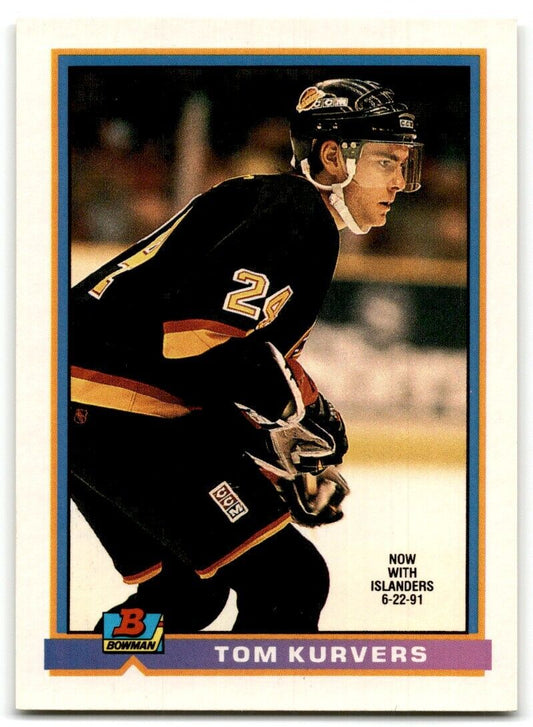 1991-92 Bowman Tom Kurvers New York Islanders #319