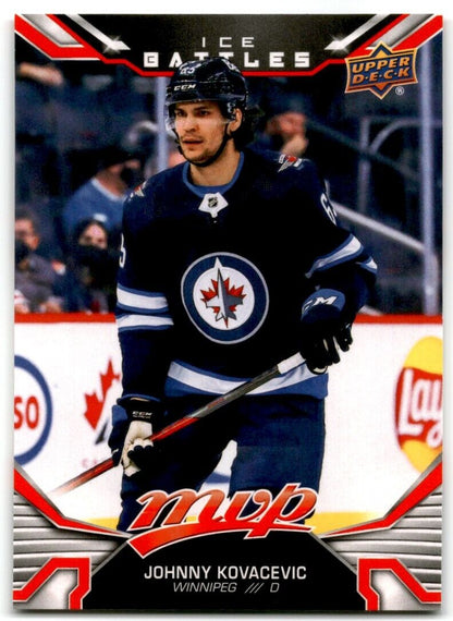 2022-23 Upper Deck MVP Ice Battles Johnny Kovacevic Rookie Winnipeg Jets #240