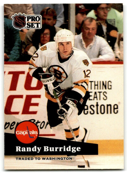 1991-92 Pro Set Randy Burridge Washington Capitals #4