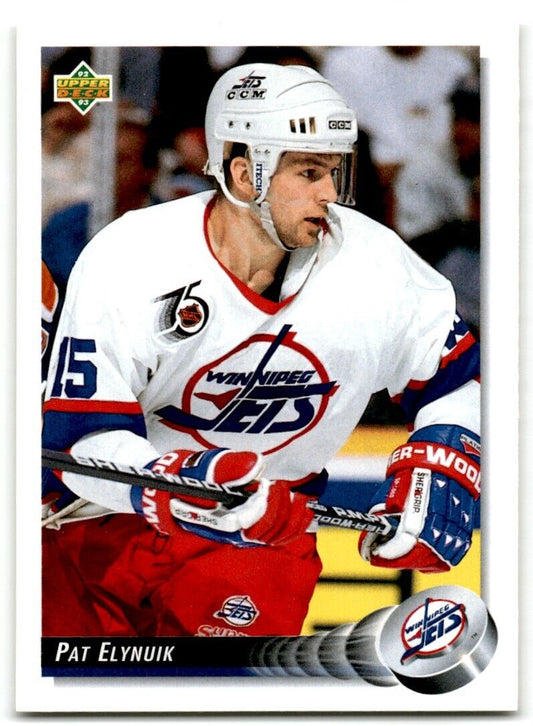 1992-93 Upper Deck Pat Elynuik Winnipeg Jets #312