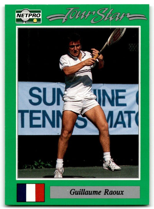 1991 Protennis player Cards Netpro Tour Star Guillaume Raoux #14