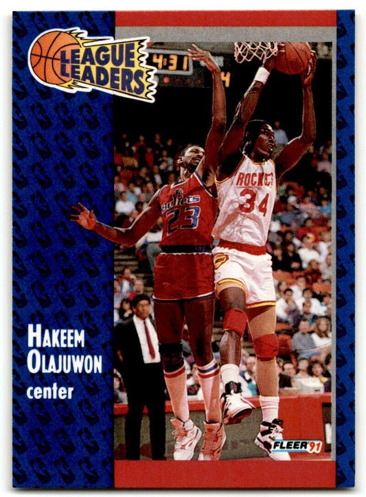 1991-92 Fleer Hakeem Olajuwon Houston Rockets #223