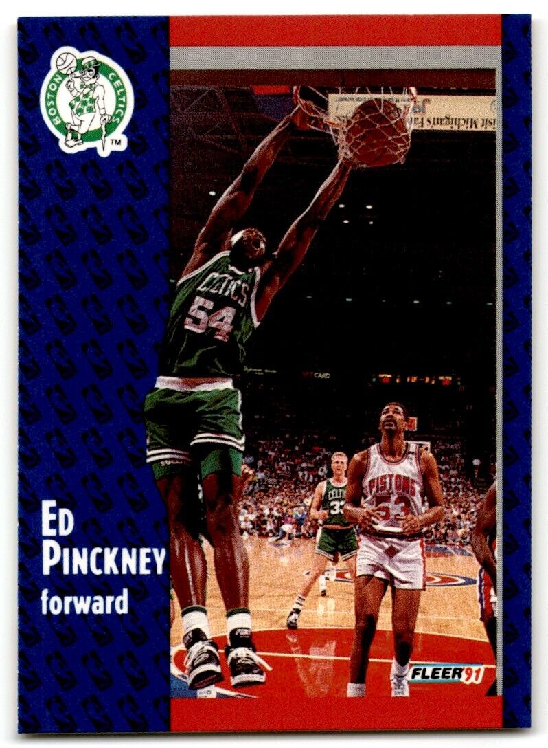 1991-92 Fleer Ed Pinckney Boston Celtics #15